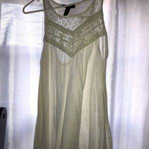 Off-White Forever 21 Crochet Tank